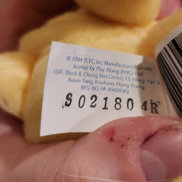 2002 Funshine Bear Care Bear 7.5" Plush Stuffed Animal by Play Along - Picture 2 of 2